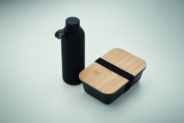Logo trade promotional products image of: Lunch box bottle gift set