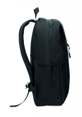 Logo trade promotional gifts picture of: Slim 15 inch laptop backpack made of 600D RPET polyester with a 210D lining and customizable printing