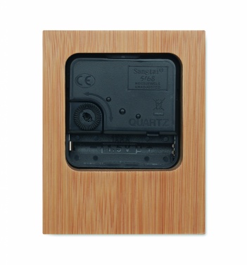Logotrade advertising product image of: Bamboo table clock