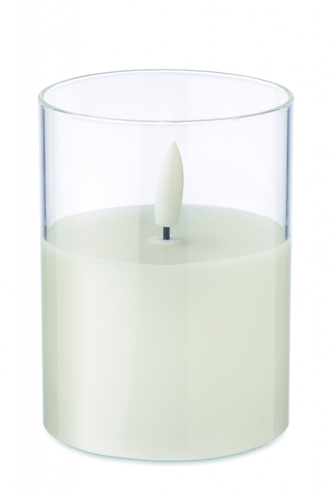 Logotrade promotional giveaway image of: LED wax candle in glass holder