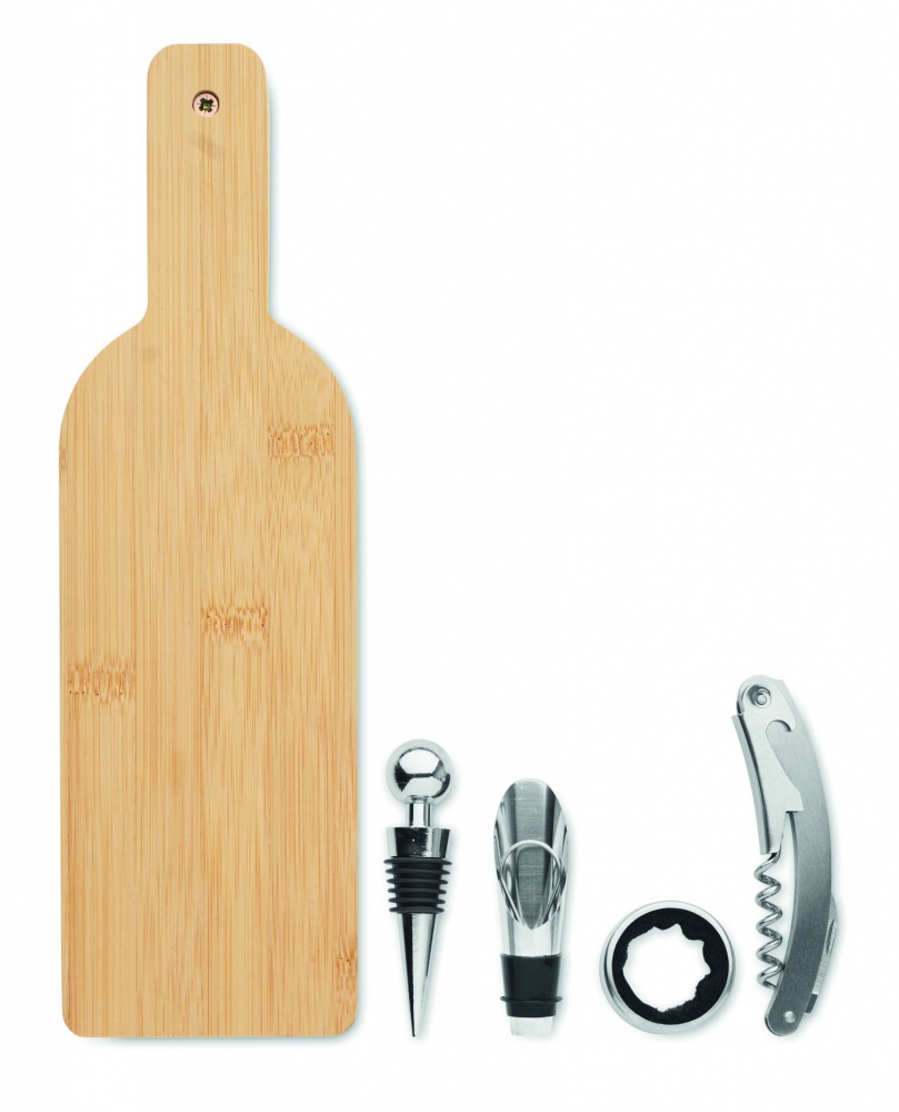 Logotrade business gifts photo of: Bottle shaped wine set