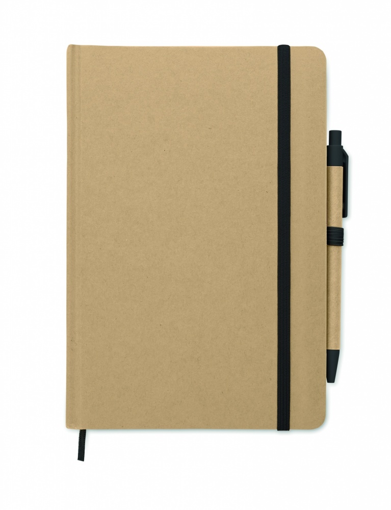 Logo trade advertising product photo of: Caratil A5 notebook in recycled carton