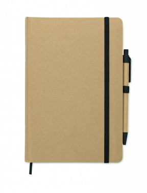 Logo trade business gift photo of: A5 notebook in recycled carton