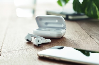 Logo trade promotional product photo of: TWS earbuds with charging base