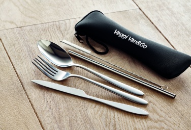 Logo trade promotional items picture of: Cutlery set stainless steel
