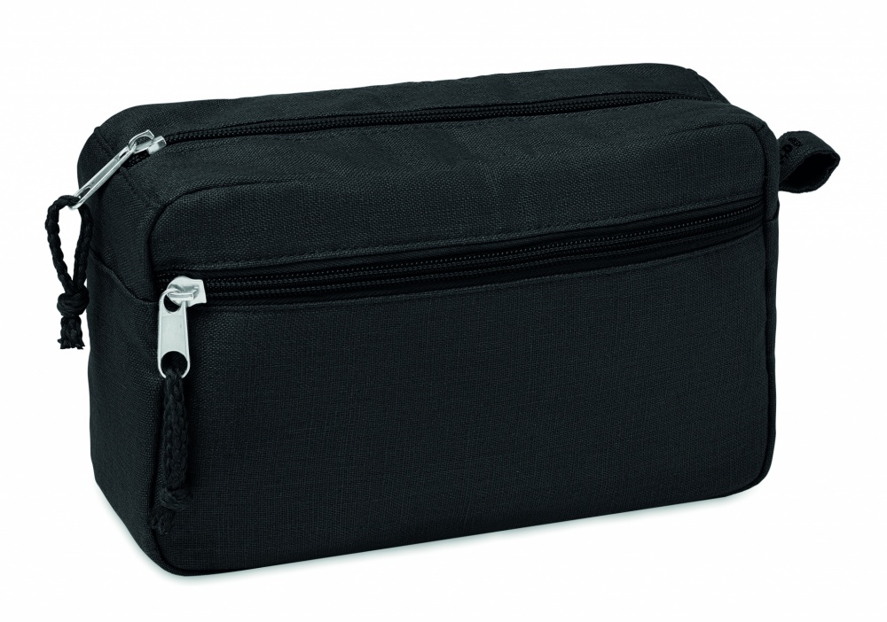 Logo trade promotional products picture of: Hemp toilet bag hemp 200 gr/m²