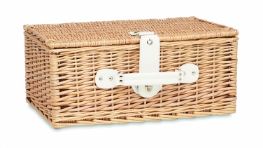 Logo trade business gift photo of: Wicker picnic basket 2 people