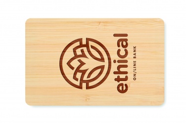 Logotrade business gifts photo of: RFID card in bamboo material