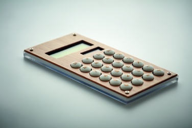 Logotrade promotional product picture of: 8 digit bamboo calculator