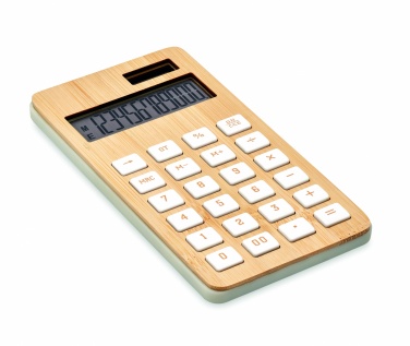 Logotrade promotional giveaways photo of: 12 digit bamboo calculator