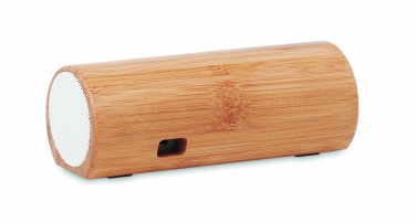 Logo trade corporate gifts image of: Wireless bamboo speaker 2x5W