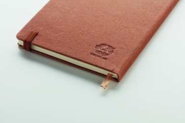 Logo trade promotional gift photo of: Recycled Leather A5 notebook