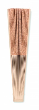 Logotrade promotional merchandise photo of: Wood hand fan with cork fabric
