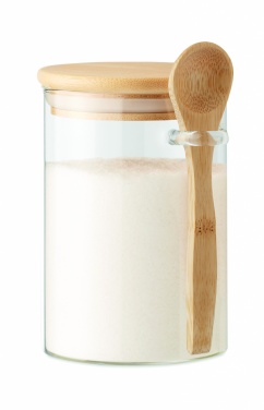 Logotrade promotional merchandise photo of: Glass jar with spoon 600 ml