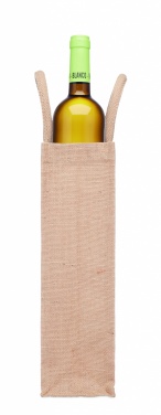 Logotrade corporate gift picture of: Jute wine bag for one bottle