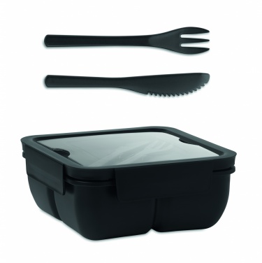 Logo trade promotional gift photo of: Lunch box with cutlery 600ml