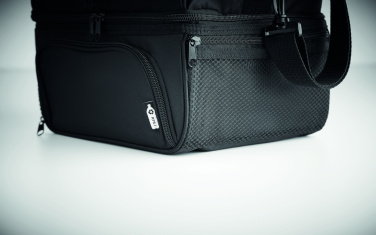 Logo trade promotional giveaway photo of: Cooler bag in 600D RPET