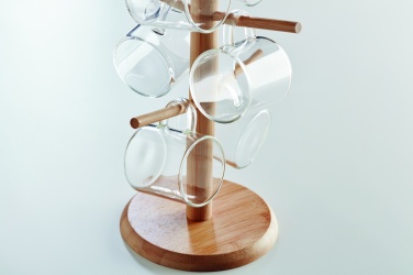 Logo trade promotional merchandise picture of: Bamboo cup set holder