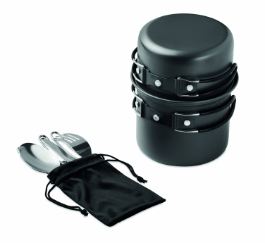 Logotrade promotional gift picture of: 2 camping pots with cutlery