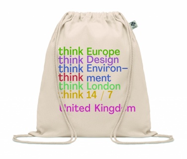 Logotrade advertising products photo of: Organic cotton drawstring bag