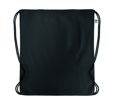 Logo trade promotional merchandise photo of: Organic cotton drawstring bag
