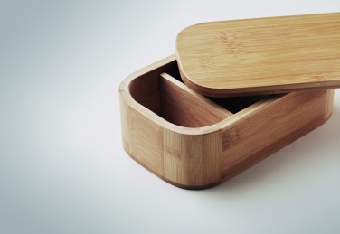 Logo trade promotional products picture of: Bamboo lunch box 1000ml LADEN LARGE