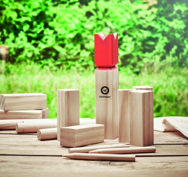 Logo trade promotional gift photo of: Pinewood outdoor throwing game