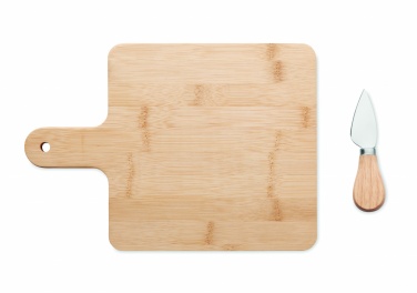 Logo trade promotional item photo of: Cheese board set in bamboo Bremen