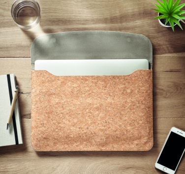Logo trade advertising products image of: Cork laptop bag magnetic flap