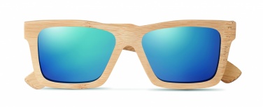 Logo trade business gift photo of: Sunglasses and case in bamboo KEILA