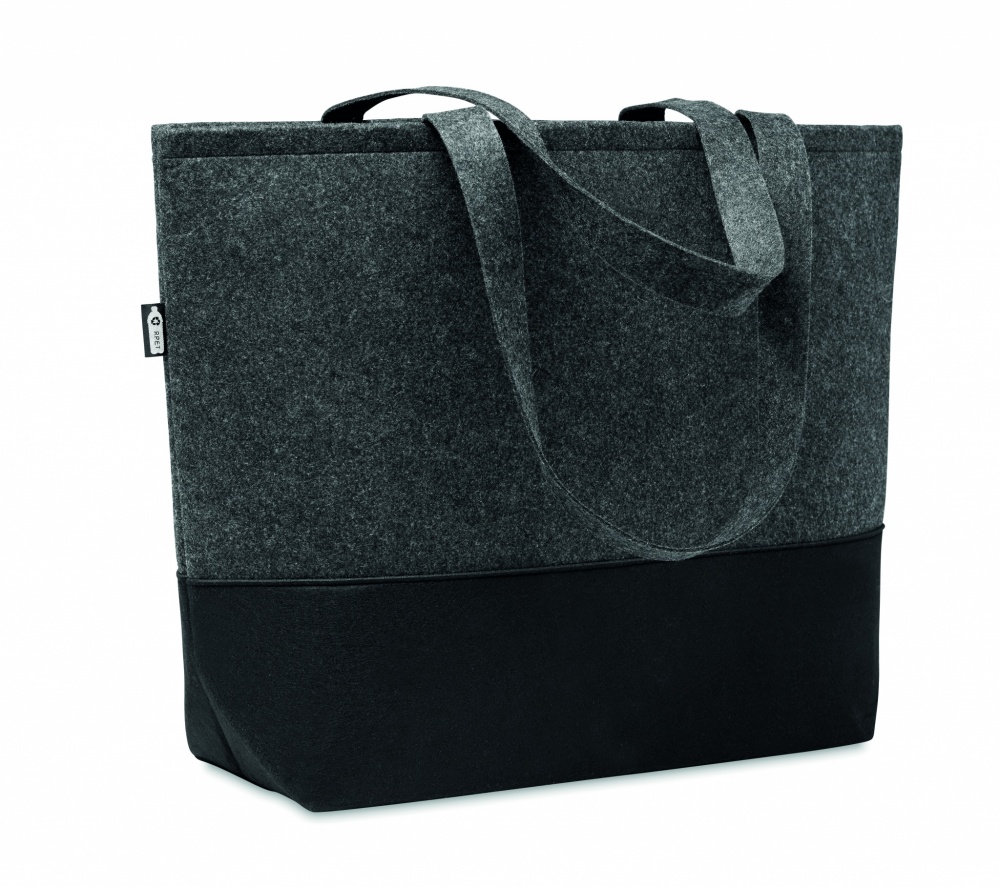 Logotrade promotional item picture of: RPET felt shopping bag