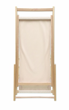 Logo trade promotional gift photo of: Beach chair in wood