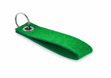 Logotrade promotional product picture of: RPET felt key ring Hämeenlinna