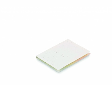 Logo trade business gifts image of: Seed paper sticky note pad