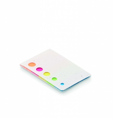 Logo trade promotional giveaways picture of: Seed paper page markers pad