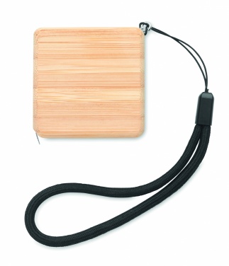 Logotrade advertising products photo of: Measuring tape in bamboo 1m