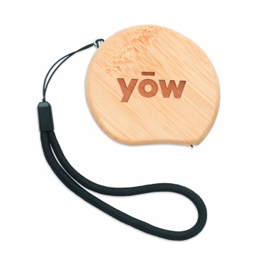 Logo trade corporate gifts picture of: Measuring tape in bamboo 2m