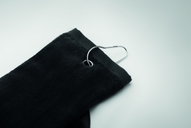 Logo trade advertising product photo of: Cotton golf towel with hanger