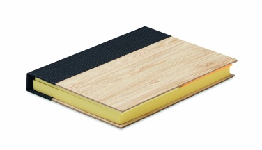 Logo trade business gifts image of: Bamboo sticky note memo pad