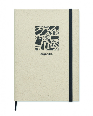 Logo trade promotional merchandise picture of: A5 grass notebook 80 lined