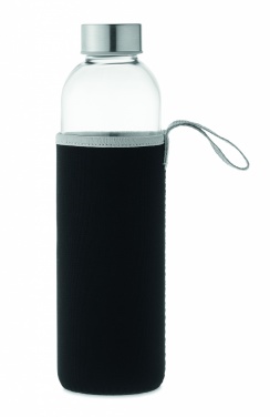 Logotrade corporate gift picture of: Glass bottle in pouch 750ml