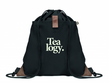 Logo trade advertising product photo of: Recycled cotton drawstring bag