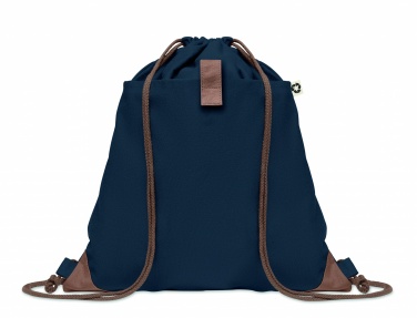 Logo trade promotional item photo of: Recycled cotton drawstring bag