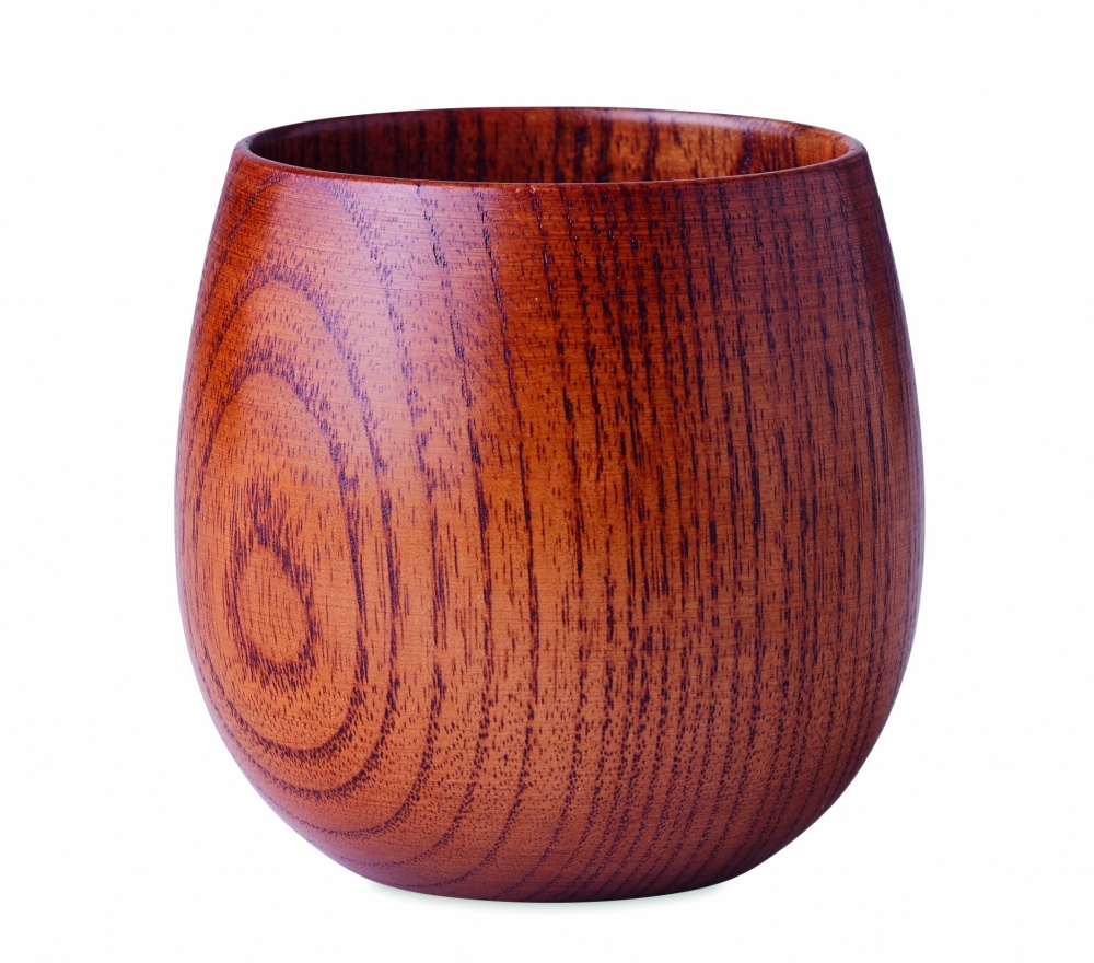 Logo trade business gift photo of: Oak wooden mug 250 ml