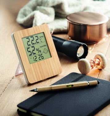 Logotrade advertising product picture of: Bamboo weather station