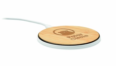 Logo trade advertising product photo of: Bamboo wireless charger 10W