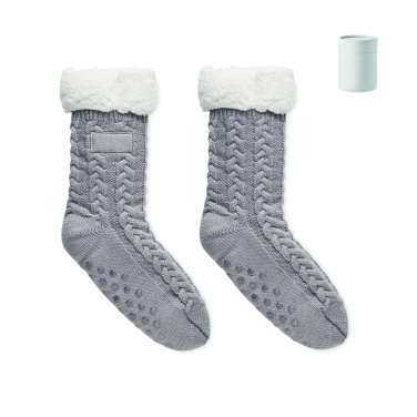 Logo trade promotional giveaways image of: Pair of slipper sock M