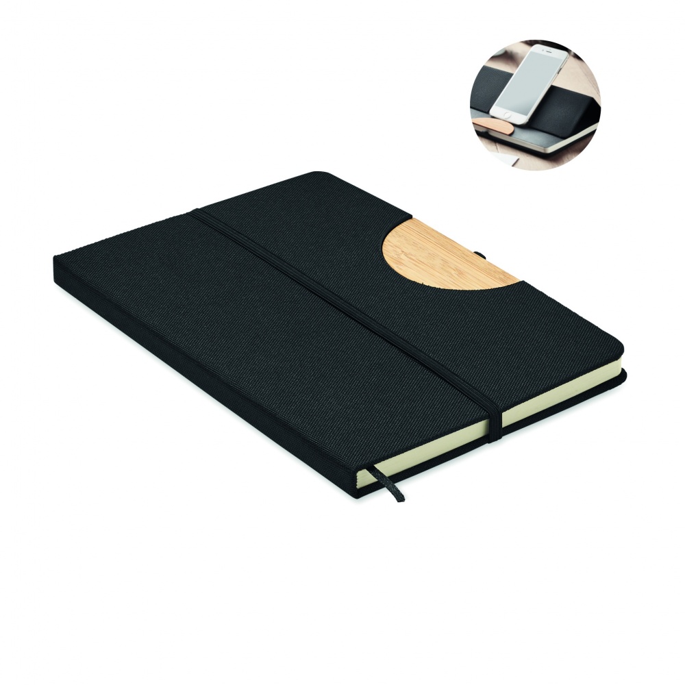 Logo trade promotional giveaways picture of: A5 RPET notebook 80 lined