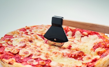 Logo trade promotional merchandise image of: Pizza cutter bamboo handle