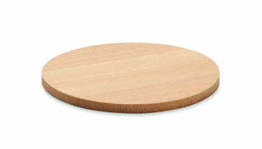 Logo trade promotional giveaways picture of: Bamboo round coaster
